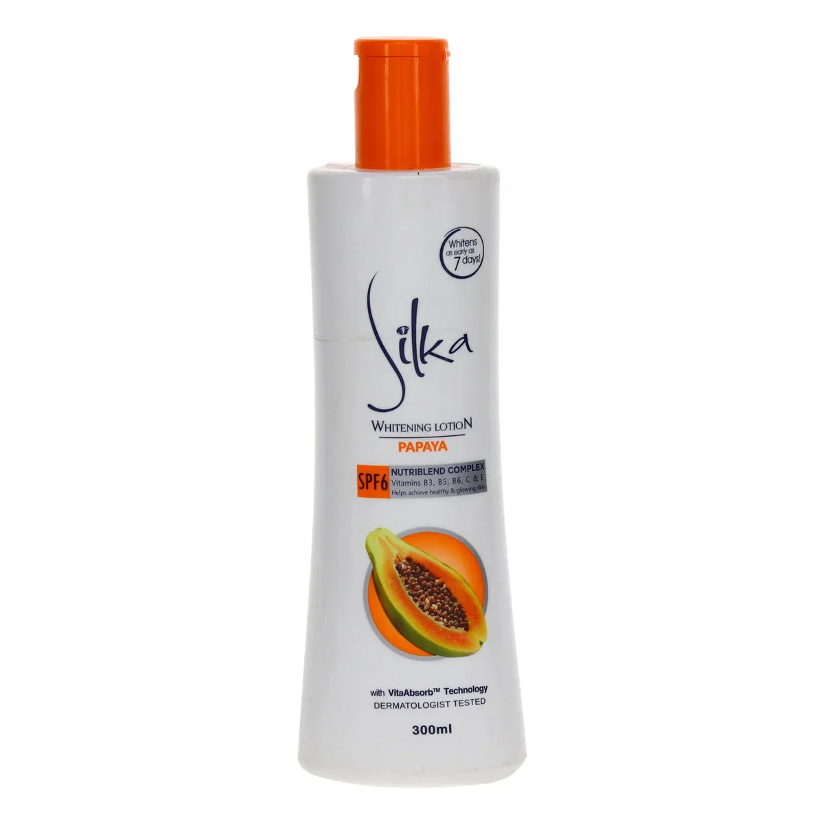 Silka Whitening Lotion Papaya SPF6 300ml