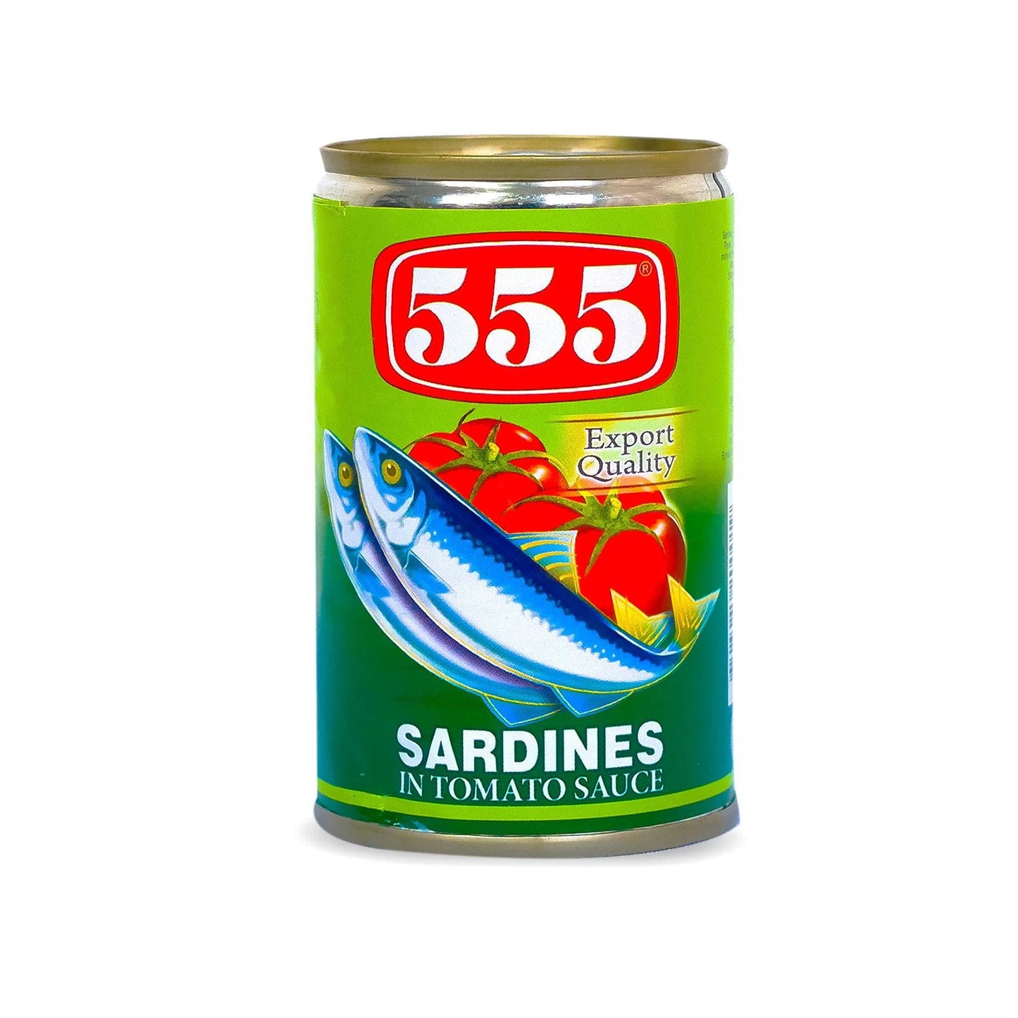 555 Sardines in Tomato Sauce 155g - a nutritious and delicious canned fish option, perfect for quick meals. Shop the best online products in Oman and enjoy affordable groceries in Oman.