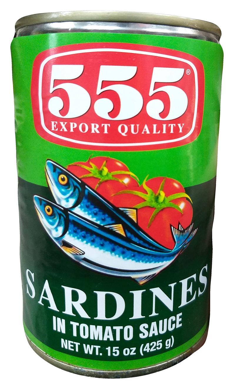 555 SARADINES IN TOMATO SAUCE