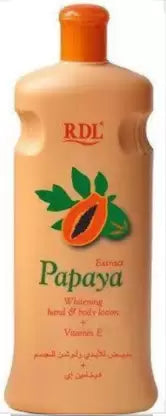 Rdl Papaya Whitening Hand & Body Lotion - 600ml