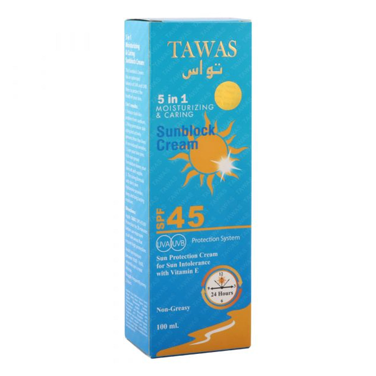 Tawas 5in1 Moisturizing & Caring SunBlock Cream SPF 45 UVA/UVB